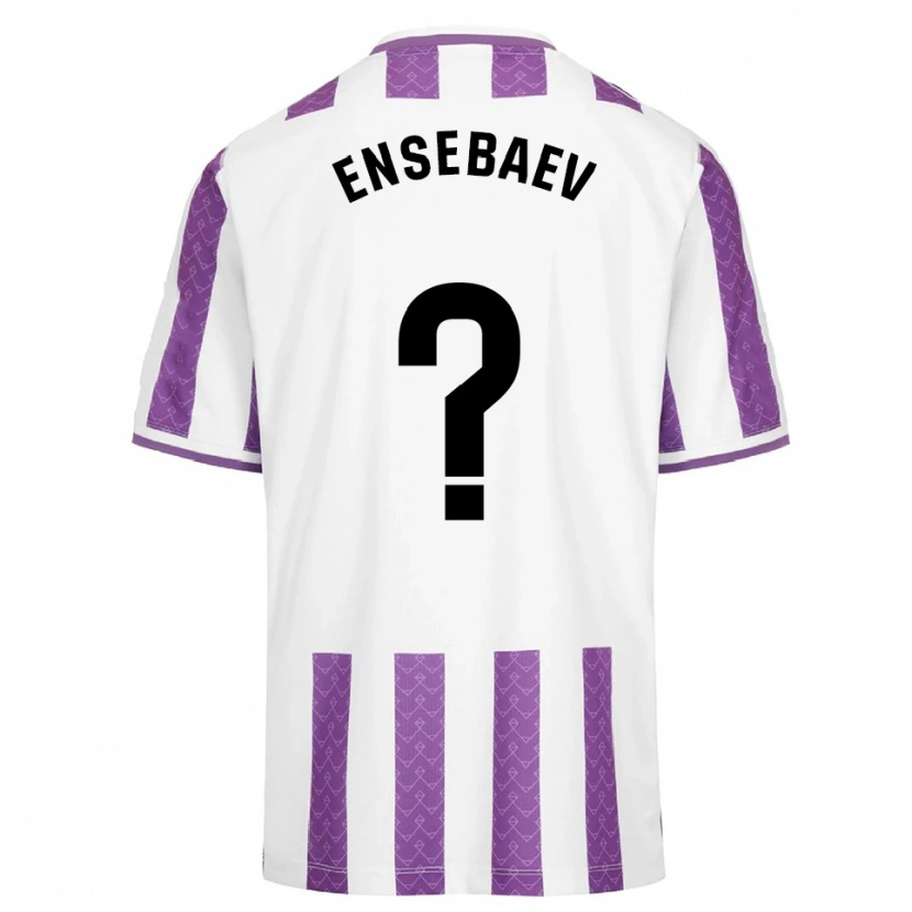 Danxen Homme Maillot Mokhammed Ensebaev #0 Violet Blanc Tenues Domicile 2025/26 T-Shirt