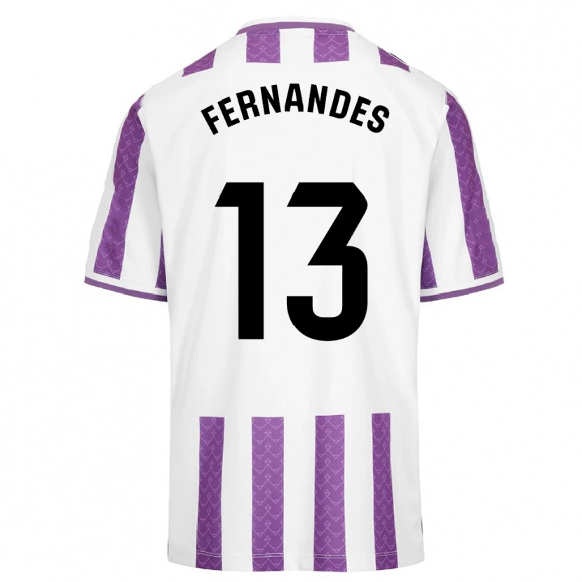 Danxen Homme Maillot Guilherme Fernandes #13 Violet Blanc Tenues Domicile 2025/26 T-Shirt