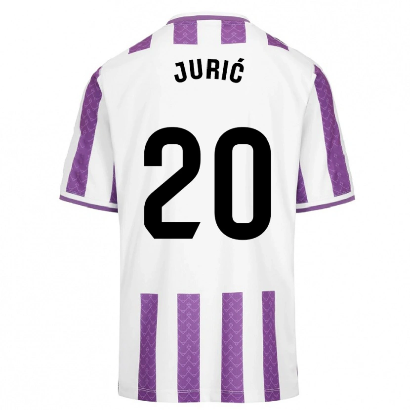 Danxen Homme Maillot Stanko Juric #20 Violet Blanc Tenues Domicile 2025/26 T-Shirt