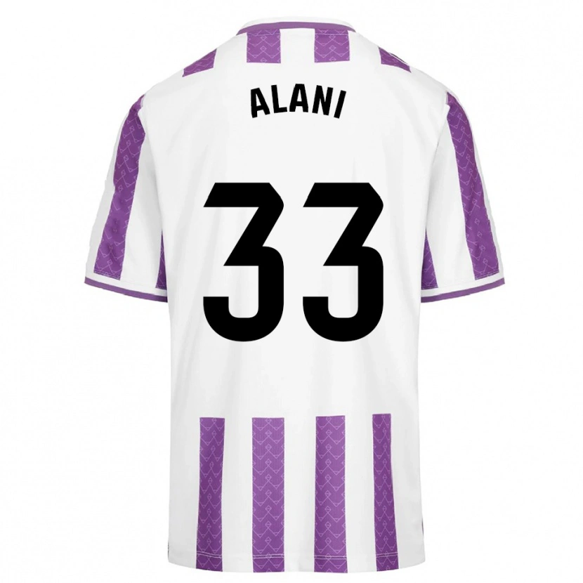 Danxen Homme Maillot Ibrahim Alani #33 Violet Blanc Tenues Domicile 2025/26 T-Shirt