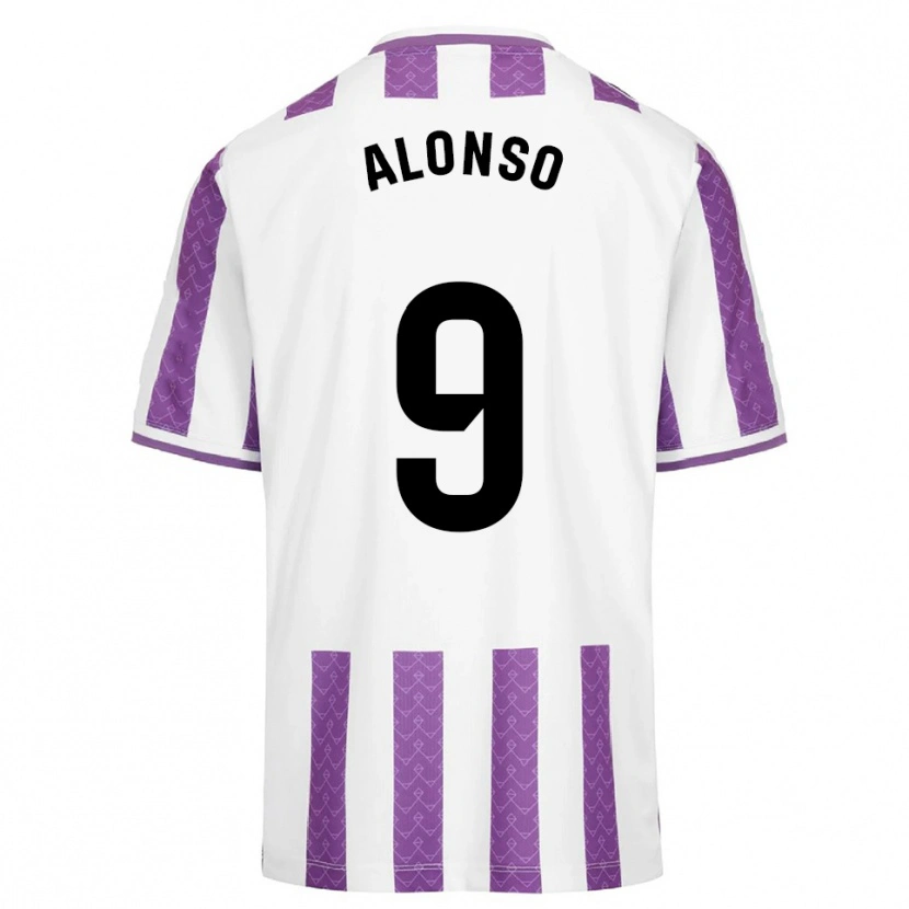 Danxen Homme Maillot María Alonso Hidalgo #9 Violet Blanc Tenues Domicile 2025/26 T-Shirt