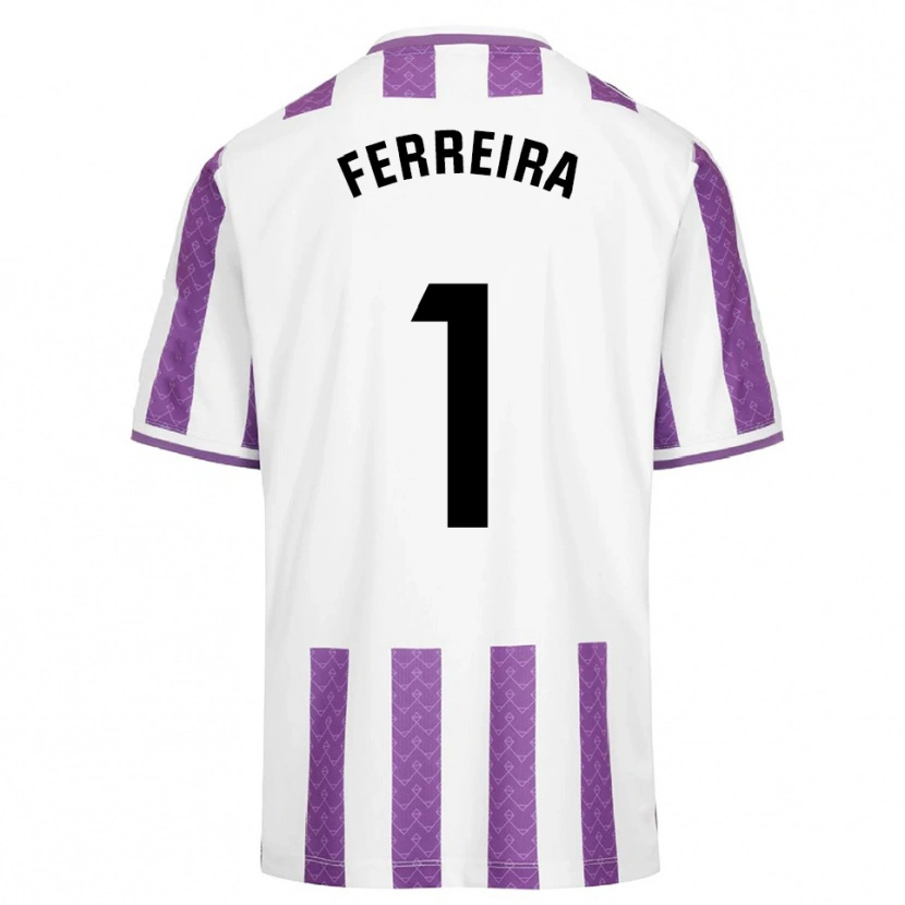 Danxen Homme Maillot Andre Ferreira #1 Violet Blanc Tenues Domicile 2025/26 T-Shirt