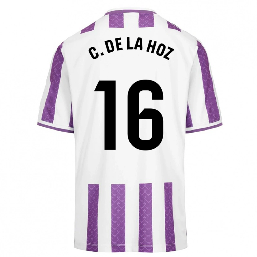 Danxen Homme Maillot César De La Hoz #16 Violet Blanc Tenues Domicile 2025/26 T-Shirt