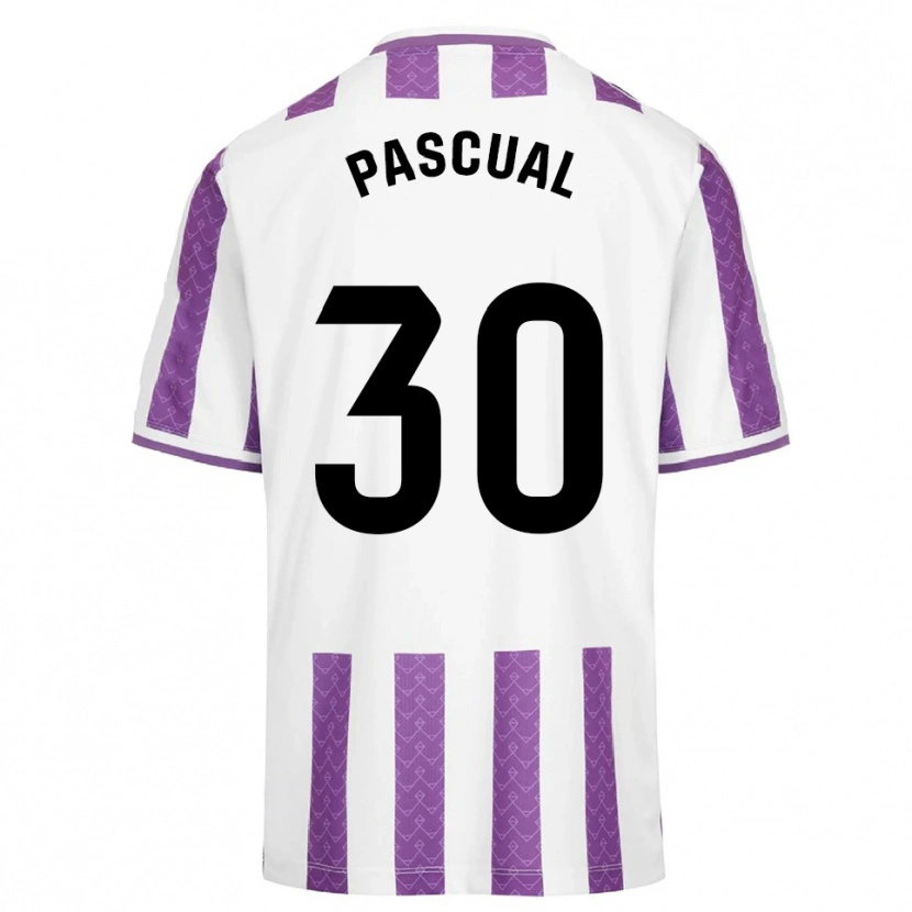 Danxen Homme Maillot Adrián Pascual #30 Violet Blanc Tenues Domicile 2025/26 T-Shirt