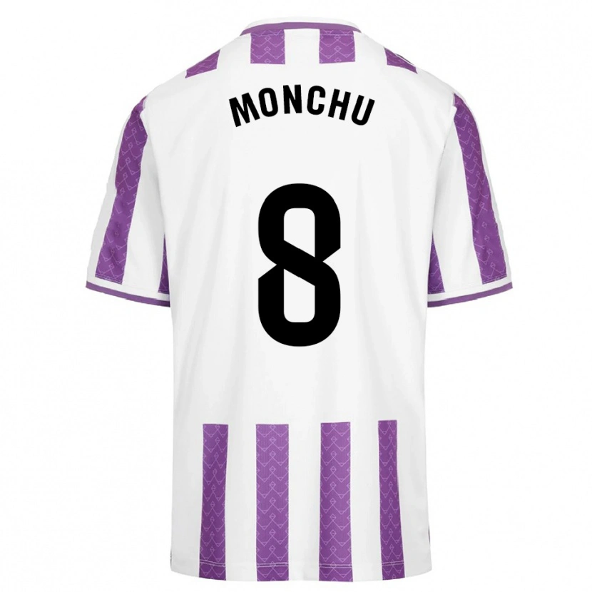 Danxen Homme Maillot Monchu #8 Violet Blanc Tenues Domicile 2025/26 T-Shirt