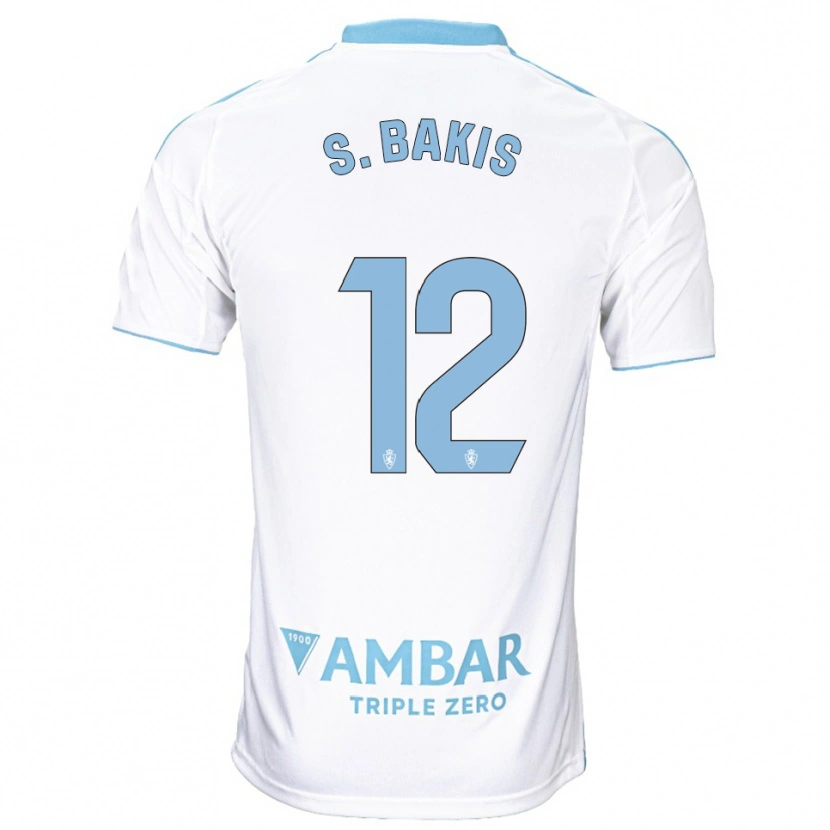 Danxen Homme Maillot Sinan Bakış #12 Blanc Bleu Ciel Tenues Domicile 2025/26 T-Shirt