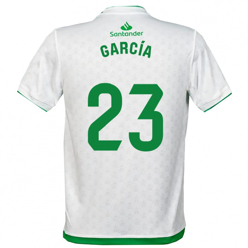 Danxen Homme Maillot Mario García #23 Vert Blanc Tenues Domicile 2025/26 T-Shirt