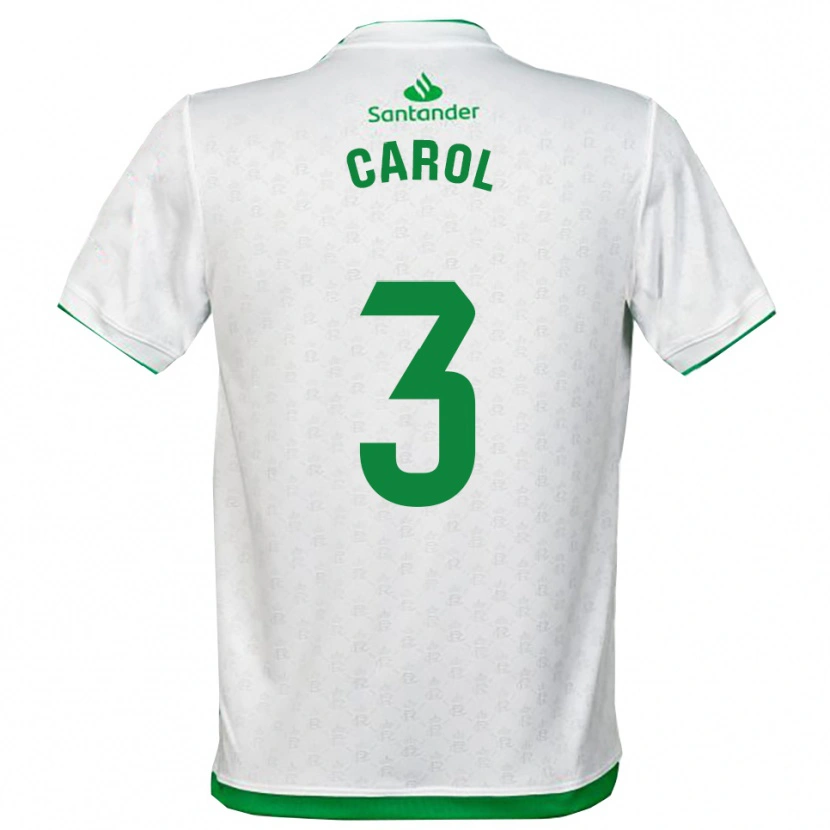 Danxen Homme Maillot Carolina Hernández Fernández #3 Vert Blanc Tenues Domicile 2025/26 T-Shirt
