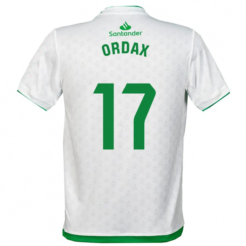Danxen Homme Maillot Naiara Ordax Ibáñez #17 Vert Blanc Tenues Domicile 2025/26 T-Shirt