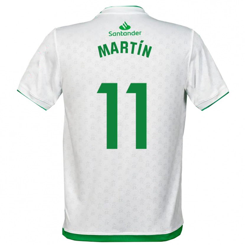 Danxen Homme Maillot Andrés Martín #11 Vert Blanc Tenues Domicile 2025/26 T-Shirt