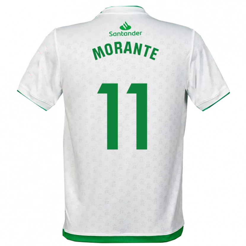 Danxen Homme Maillot Alejandro Morante #11 Vert Blanc Tenues Domicile 2025/26 T-Shirt