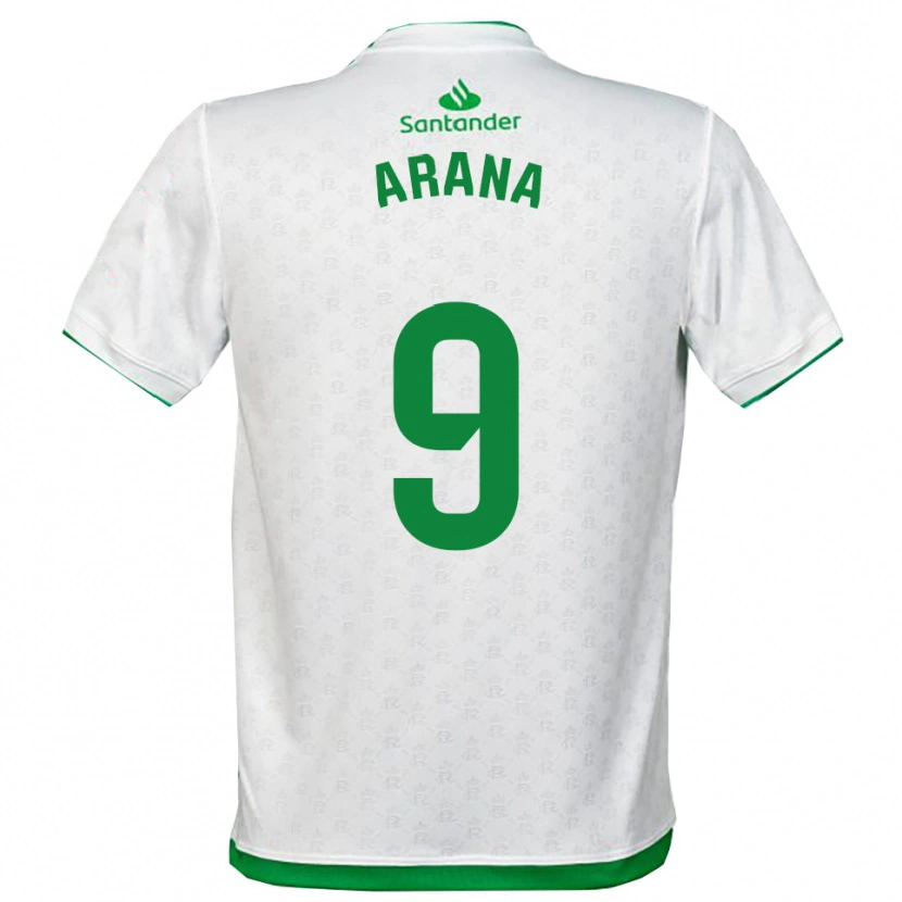 Danxen Homme Maillot Juan Carlos Arana #9 Vert Blanc Tenues Domicile 2025/26 T-Shirt