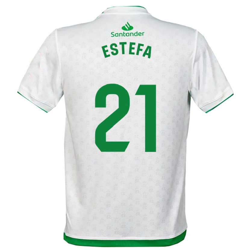Danxen Homme Maillot Estefanía Torralba Pareja #21 Vert Blanc Tenues Domicile 2025/26 T-Shirt