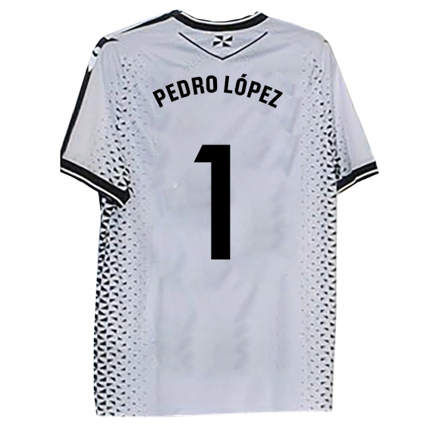 Danxen Homme Maillot Pedro López #1 Blanc Noir Tenues Domicile 2025/26 T-Shirt
