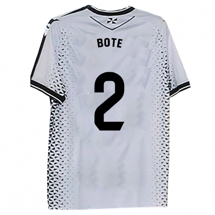 Danxen Homme Maillot Jorge Bote #2 Blanc Noir Tenues Domicile 2025/26 T-Shirt
