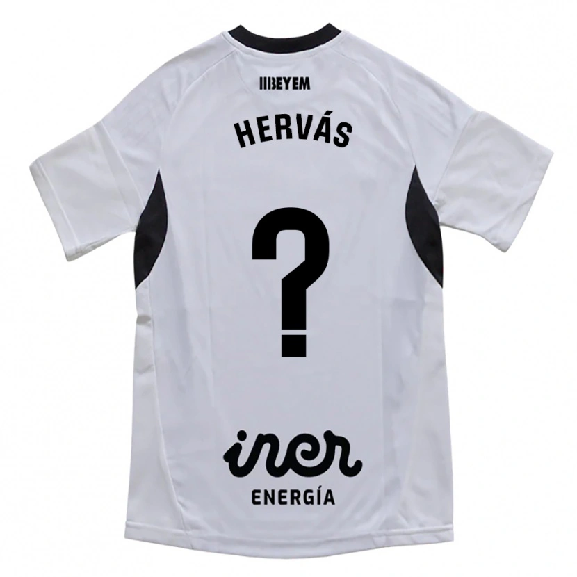 Danxen Homme Maillot Mario Hervás #0 Blanc Violet Tenues Domicile 2025/26 T-Shirt