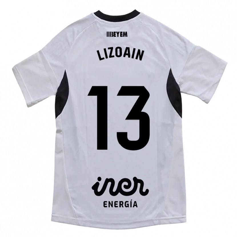 Danxen Homme Maillot Raúl Lizoain #13 Blanc Violet Tenues Domicile 2025/26 T-Shirt