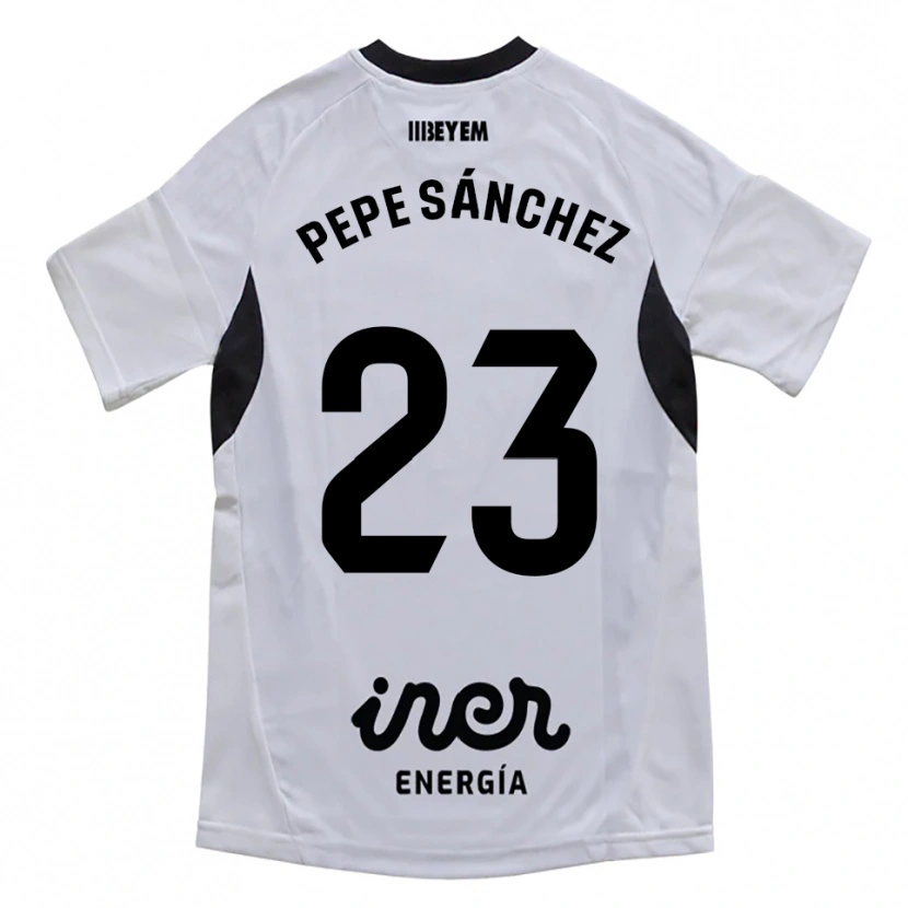 Danxen Homme Maillot Pepe Sánchez #23 Blanc Violet Tenues Domicile 2025/26 T-Shirt