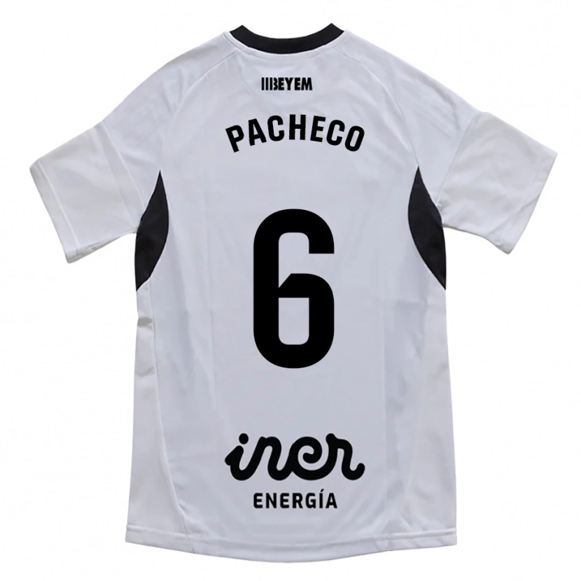 Danxen Homme Maillot Antonio Pacheco #6 Blanc Violet Tenues Domicile 2025/26 T-Shirt