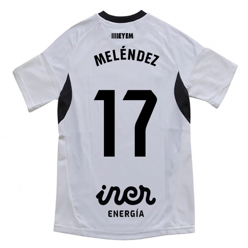 Danxen Homme Maillot Ale Meléndez #17 Blanc Violet Tenues Domicile 2025/26 T-Shirt