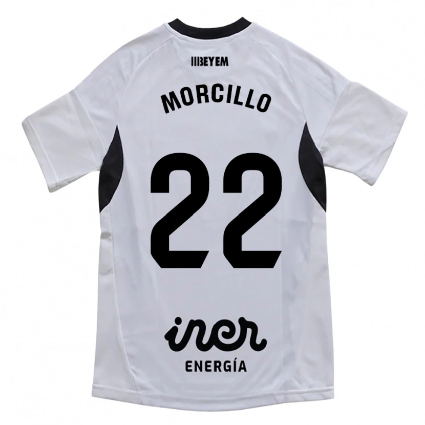 Danxen Homme Maillot Jon Morcillo #22 Blanc Violet Tenues Domicile 2025/26 T-Shirt