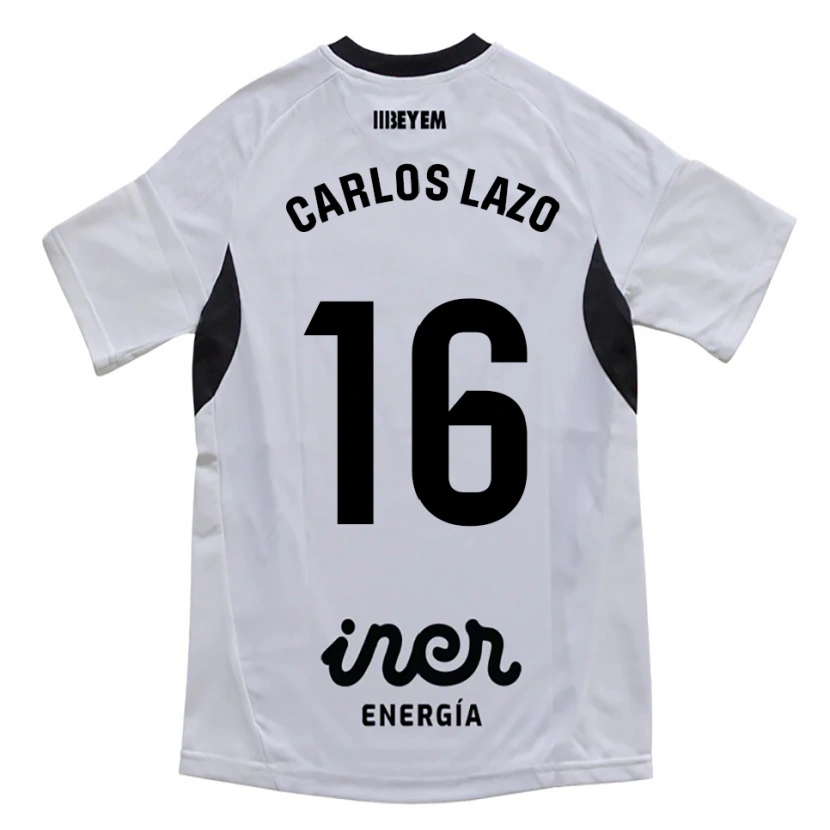 Danxen Homme Maillot José Carlos Lazo #16 Blanc Violet Tenues Domicile 2025/26 T-Shirt