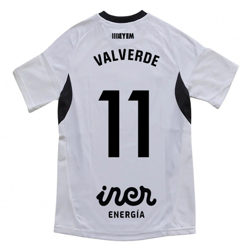Danxen Homme Maillot Victor Valverde #11 Blanc Violet Tenues Domicile 2025/26 T-Shirt