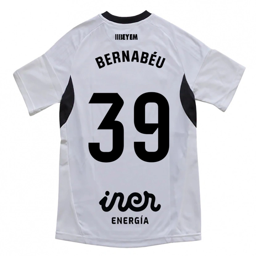 Danxen Homme Maillot Dani Bernabéu #39 Blanc Violet Tenues Domicile 2025/26 T-Shirt