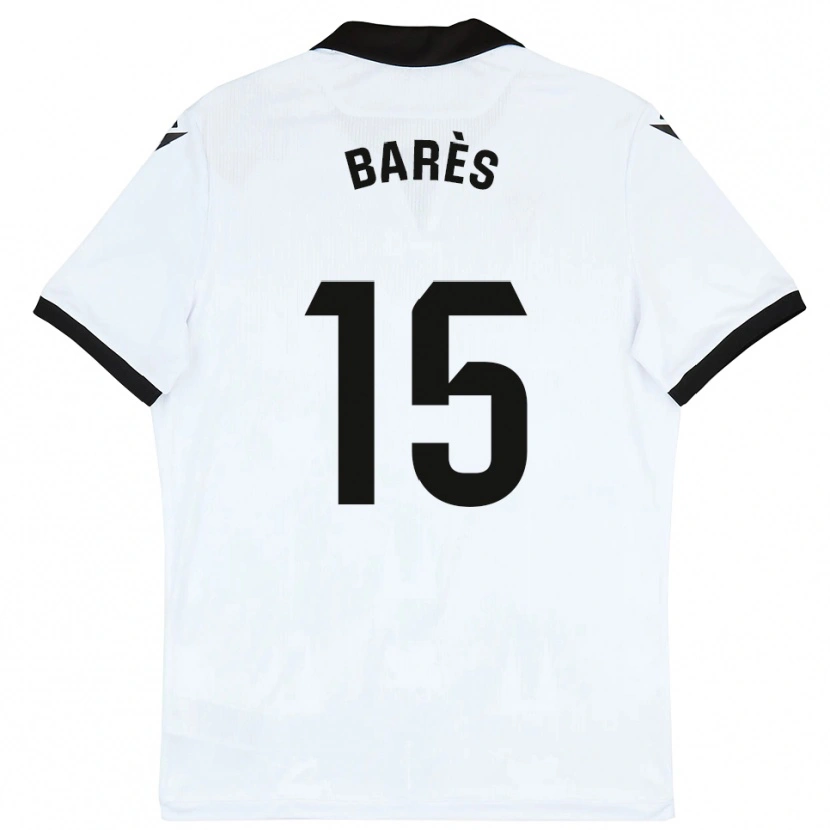 Danxen Homme Maillot Gabriel Barès #15 Blanc Noir Tenues Domicile 2025/26 T-Shirt