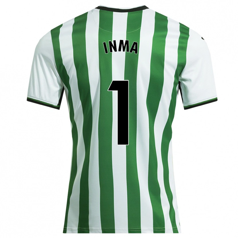Danxen Homme Maillot Imaculada Almendros Fernández #1 Blanc Vert Tenues Domicile 2025/26 T-Shirt
