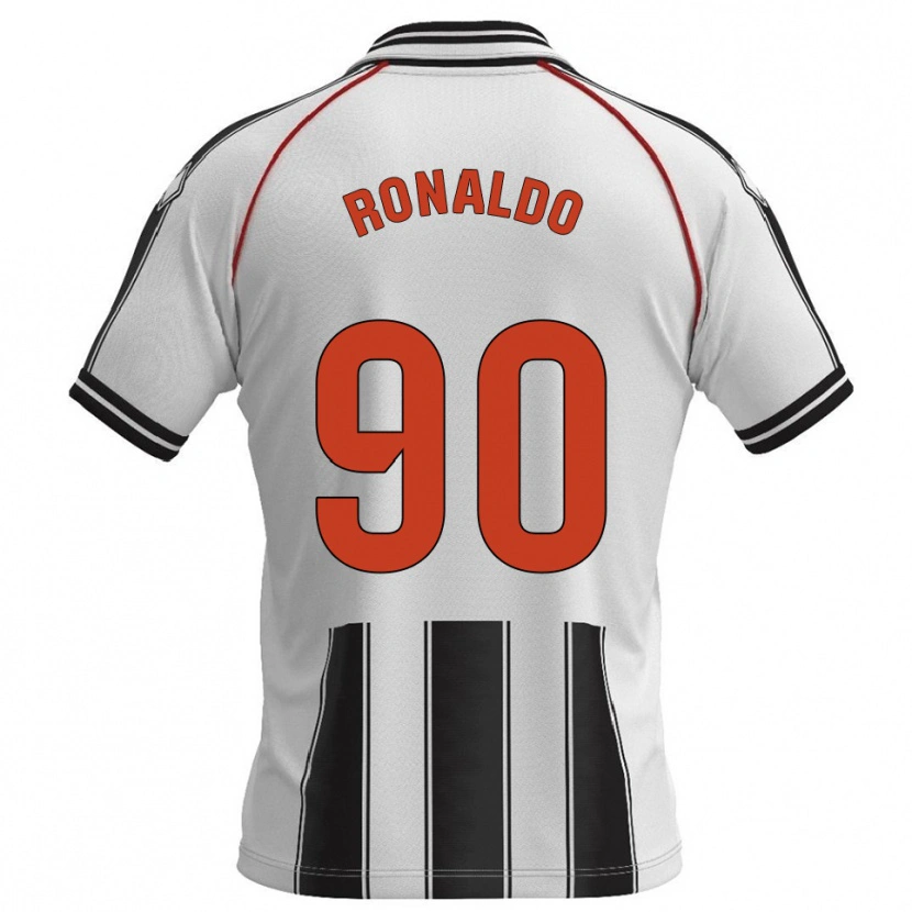 Danxen Homme Maillot Ronaldo #90 Blanc Noir Tenues Domicile 2025/26 T-Shirt
