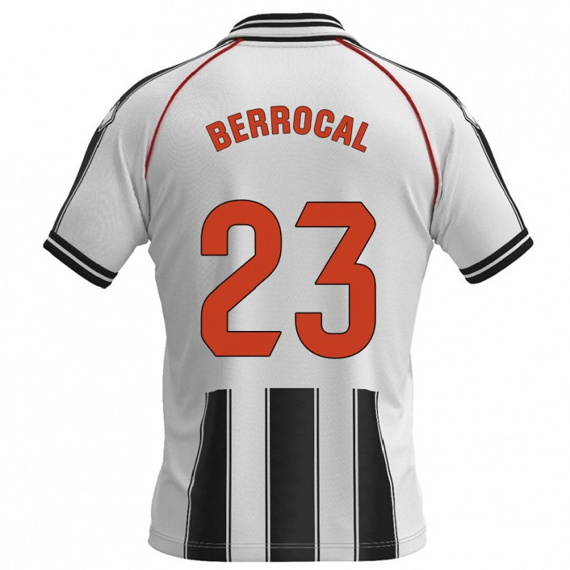 Danxen Homme Maillot Manu Berrocal #23 Blanc Noir Tenues Domicile 2025/26 T-Shirt