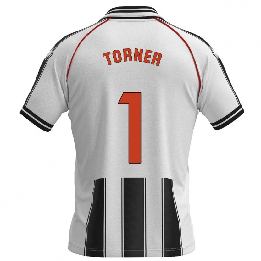 Danxen Homme Maillot Sergi Torner #1 Blanc Noir Tenues Domicile 2025/26 T-Shirt