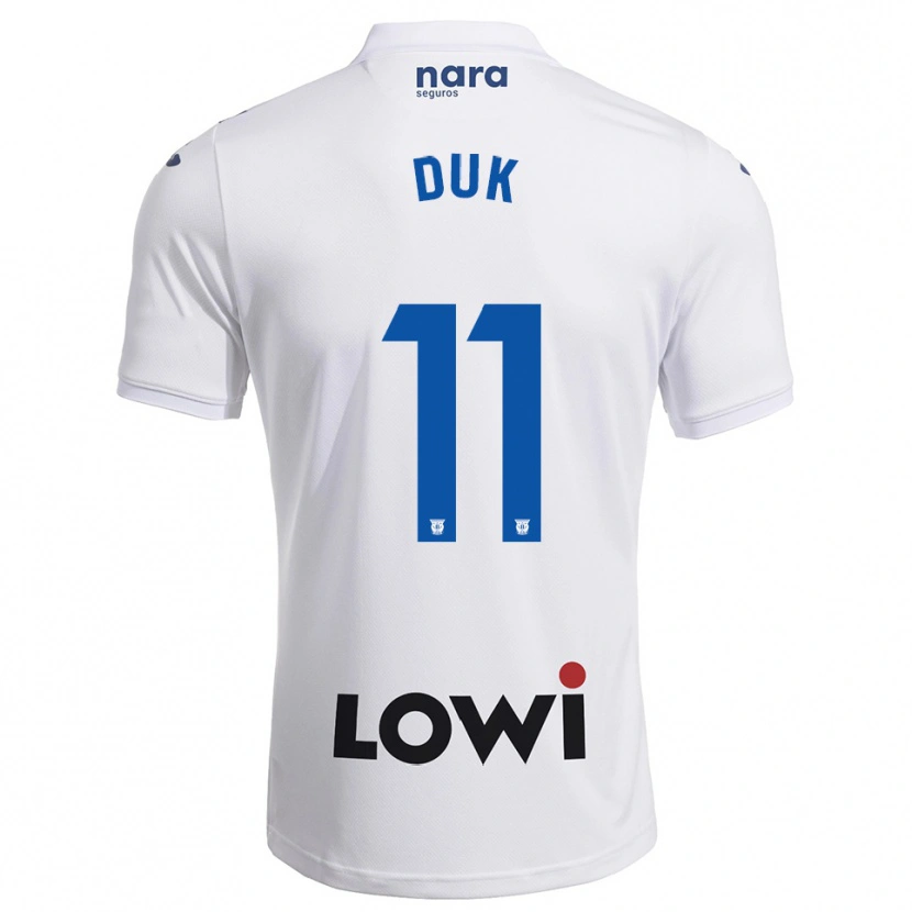 Danxen Homme Maillot Duk #11 Blanc Marine Tenues Domicile 2025/26 T-Shirt