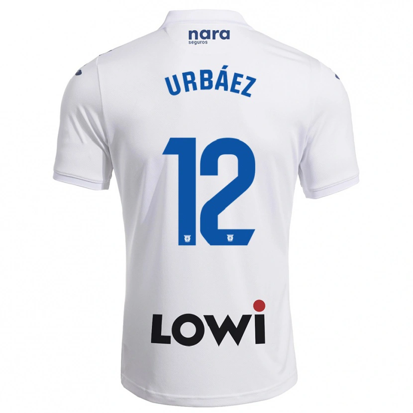 Danxen Homme Maillot Joao Urbáez #12 Blanc Marine Tenues Domicile 2025/26 T-Shirt