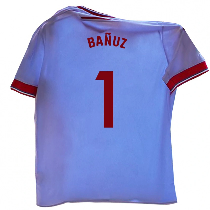 Danxen Homme Maillot Miguel Bañuz #1 Blanc Rouge Tenues Domicile 2025/26 T-Shirt