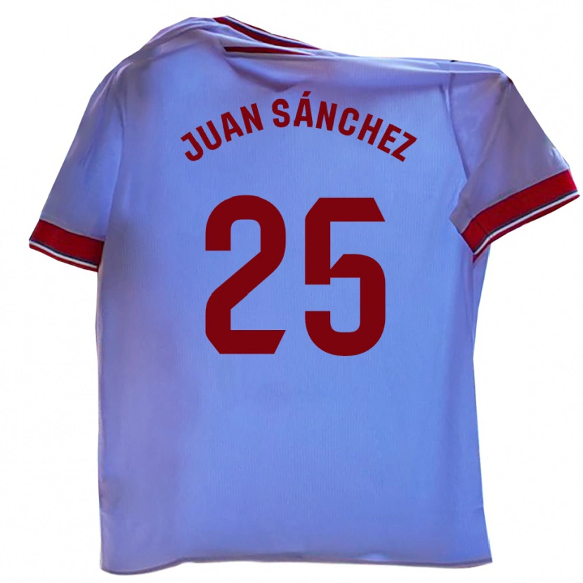 Danxen Homme Maillot Juan Sánchez #25 Blanc Rouge Tenues Domicile 2025/26 T-Shirt