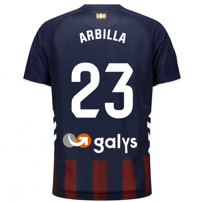 Danxen Homme Maillot Anaitz Arbilla #23 Marine Rouge Tenues Domicile 2025/26 T-Shirt