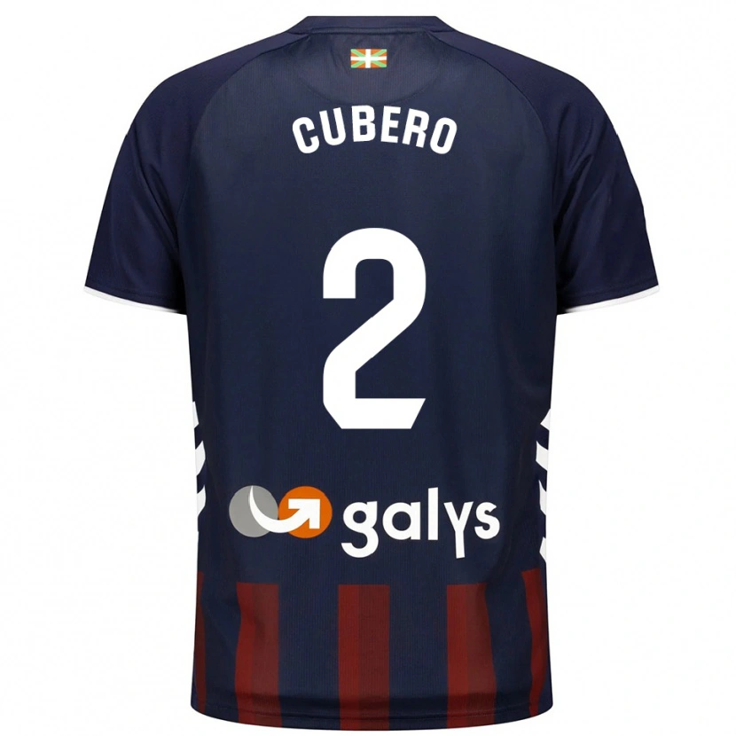 Danxen Homme Maillot Sergio Cubero #2 Marine Rouge Tenues Domicile 2025/26 T-Shirt