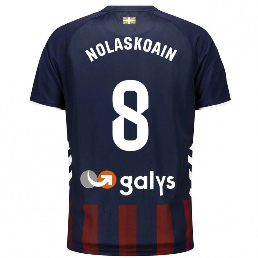 Danxen Homme Maillot Peru Nolaskoain #8 Marine Rouge Tenues Domicile 2025/26 T-Shirt
