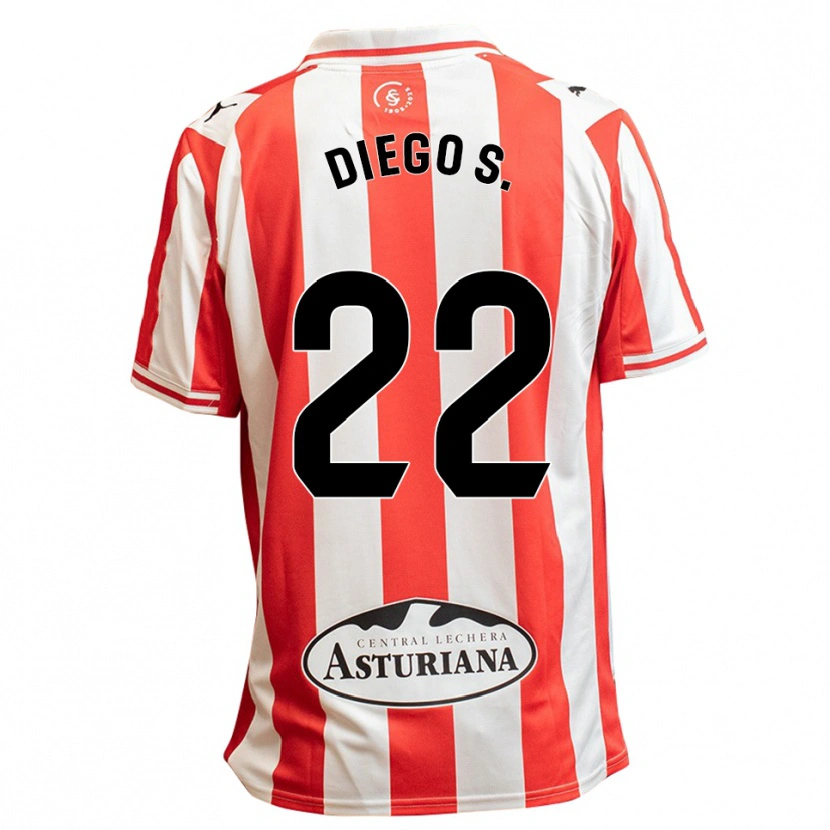 Danxen Homme Maillot Diego Sánchez #22 Blanc Rouge Tenues Domicile 2025/26 T-Shirt