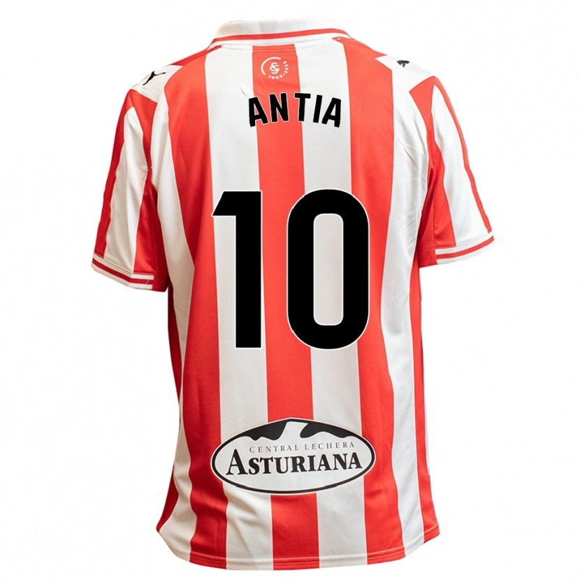 Danxen Homme Maillot Antia Mayo Fraga #10 Blanc Rouge Tenues Domicile 2025/26 T-Shirt
