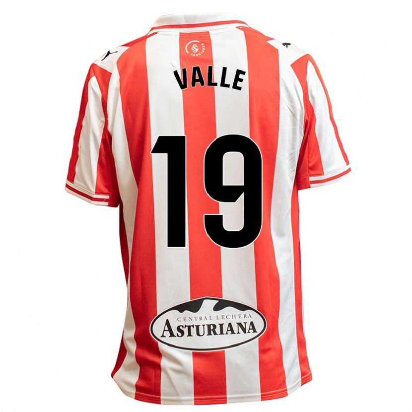 Danxen Homme Maillot Lucía Valle Blanco #19 Blanc Rouge Tenues Domicile 2025/26 T-Shirt