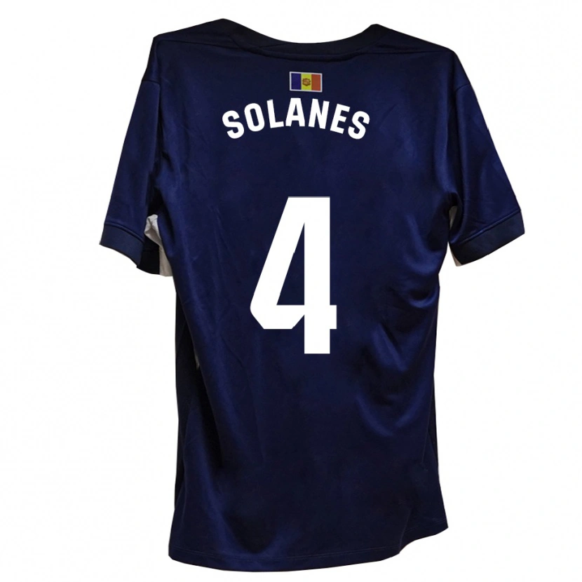 Danxen Homme Maillot Albert Solanes #4 Bleu Marine Blanc Tenues Domicile 2025/26 T-Shirt