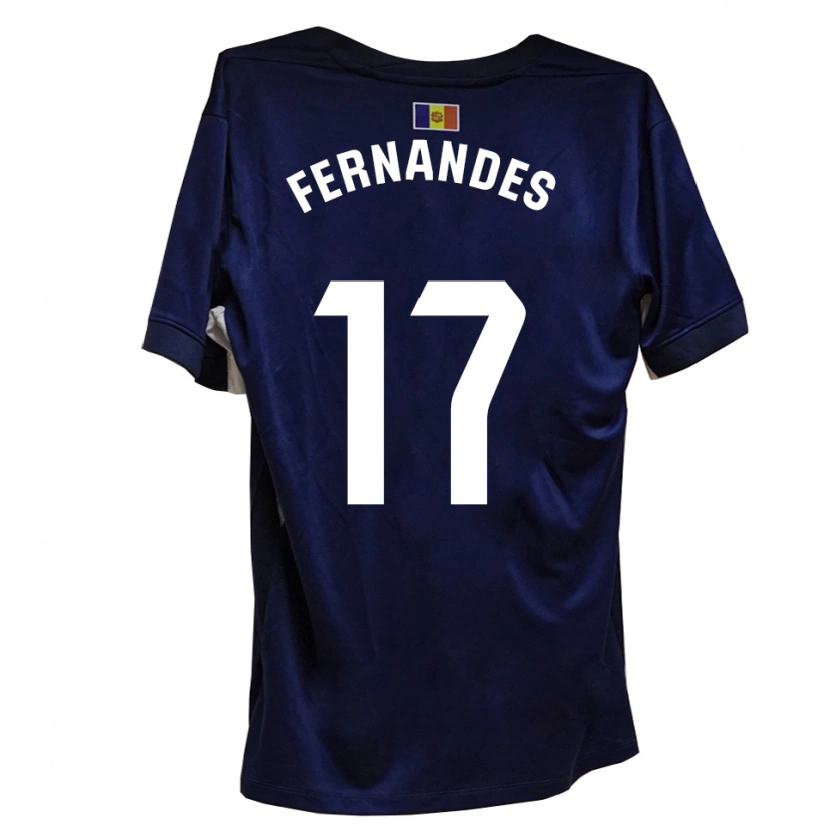 Danxen Homme Maillot Saúl Fernandes #17 Bleu Marine Blanc Tenues Domicile 2025/26 T-Shirt