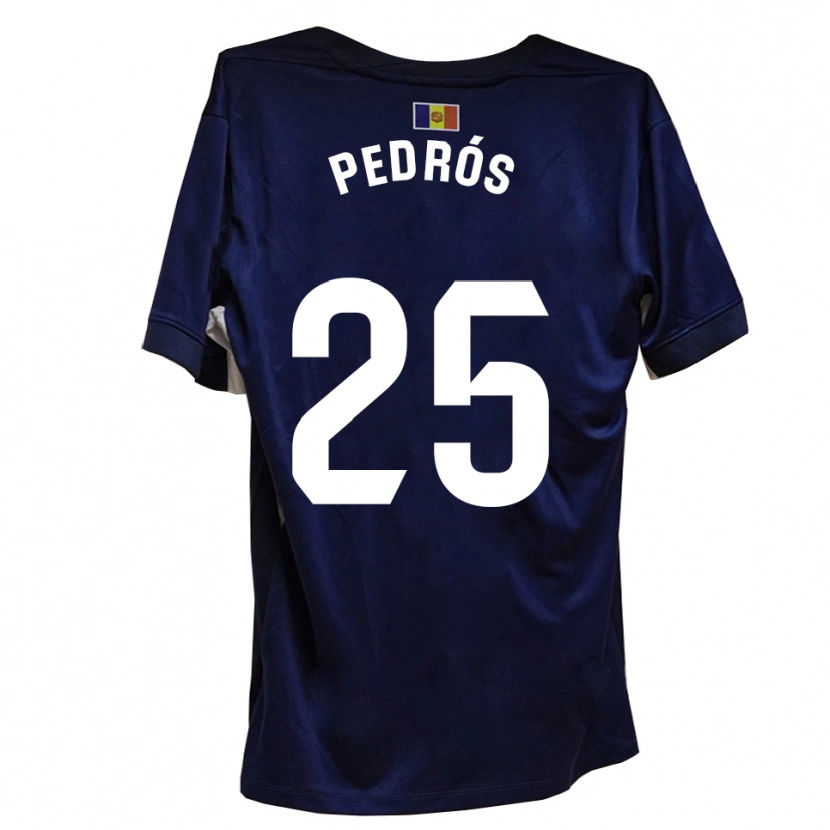 Danxen Homme Maillot Isaac Pedrós #25 Bleu Marine Blanc Tenues Domicile 2025/26 T-Shirt