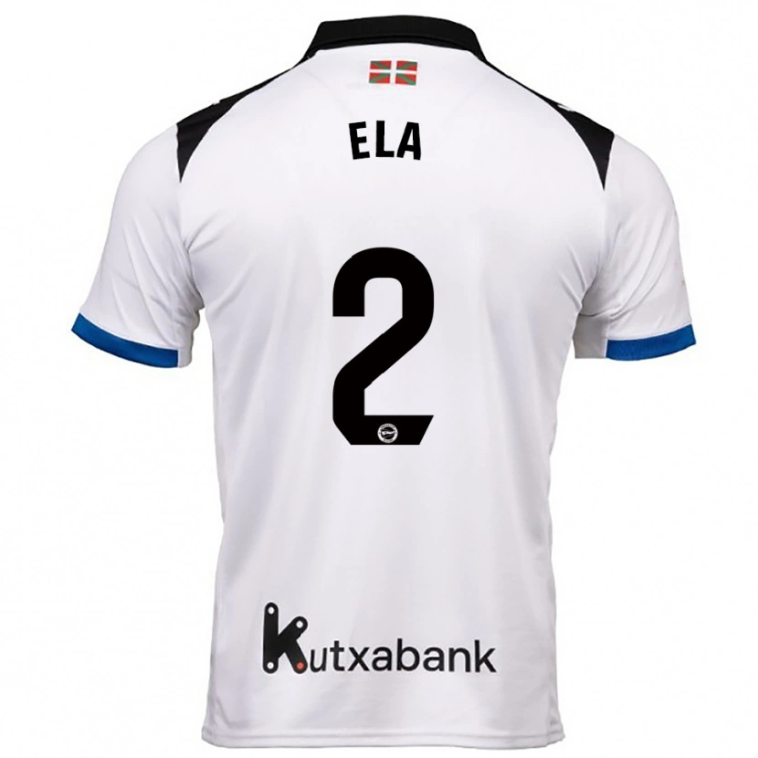 Danxen Homme Maillot Noé Ela #2 Blanc Bleu Tenues Extérieur 2025/26 T-Shirt