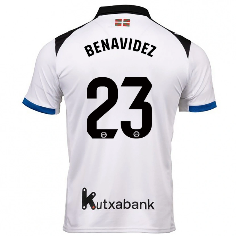 Danxen Homme Maillot Carlos Protesoni #23 Blanc Bleu Tenues Extérieur 2025/26 T-Shirt
