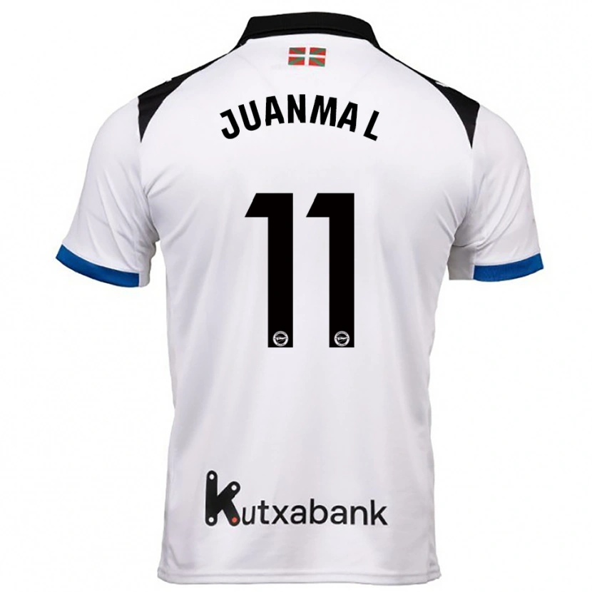 Danxen Homme Maillot Juanma López #11 Blanc Bleu Tenues Extérieur 2025/26 T-Shirt
