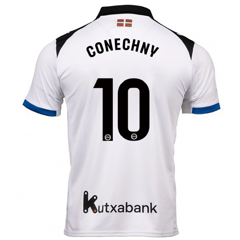 Danxen Homme Maillot Tomás Conechny #10 Blanc Bleu Tenues Extérieur 2025/26 T-Shirt